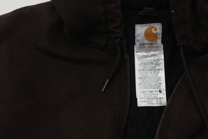 Ladies Carhartt WJ130 DKB Full Zip Hooded Workwear Jacket