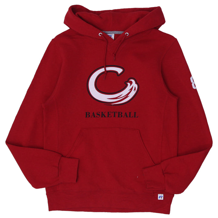 Mens Russell Athletic Basketball Red Pullover Hoodie