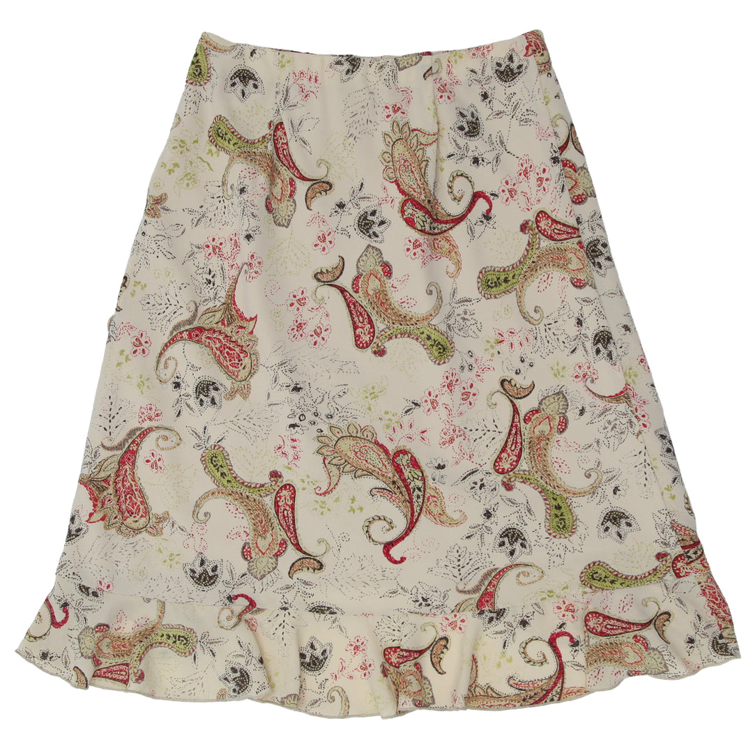 Y2K Cleo Petites Paisley Print Ruffle Skirt - Fashion Rerun Vintage Migration_Skirt