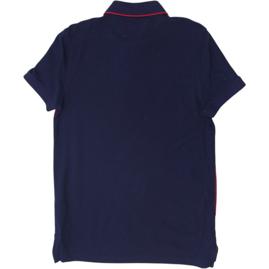 Mens Tommy Hilfiger Navy Red Color Block Polo T-Shirt Size M