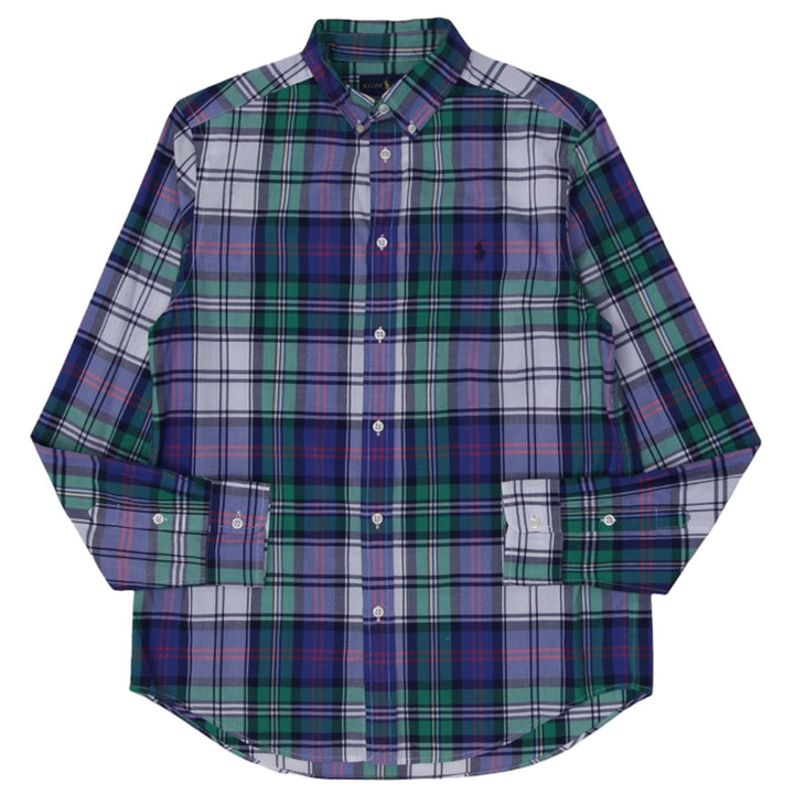 Youth Boys Ralph Lauren Natural Stretch Flannel Long Sleeve Shirt