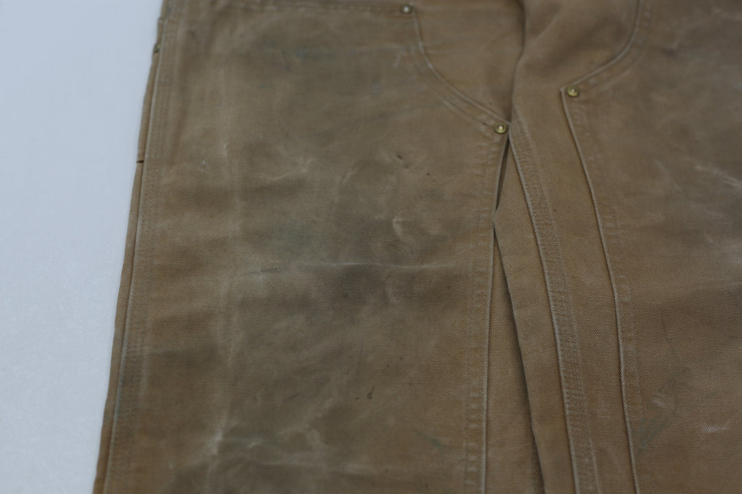 Mens B01 BRN Loose Original Fit Double Knee Carhartt Pants