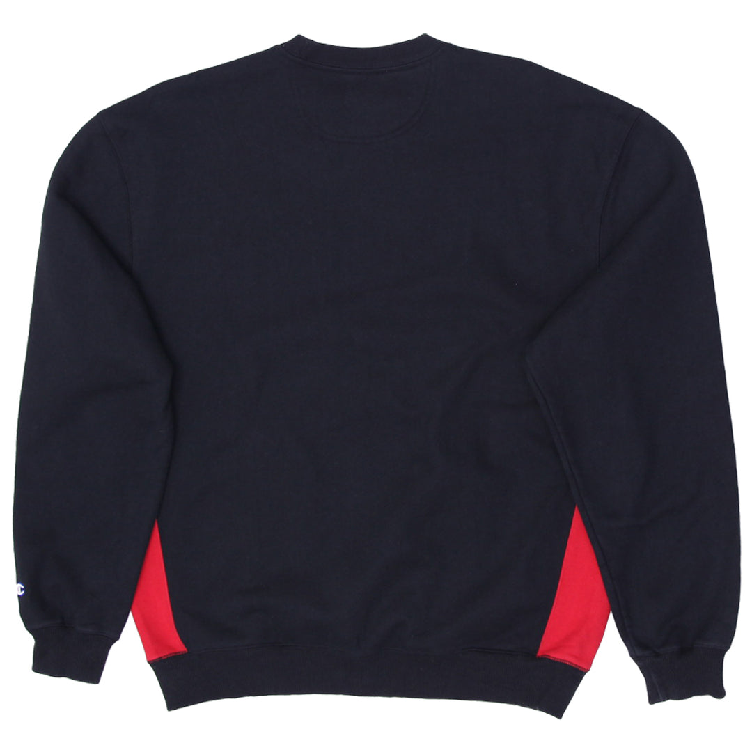 Vintage Embroidered Champion Logo Black Sweatshirt