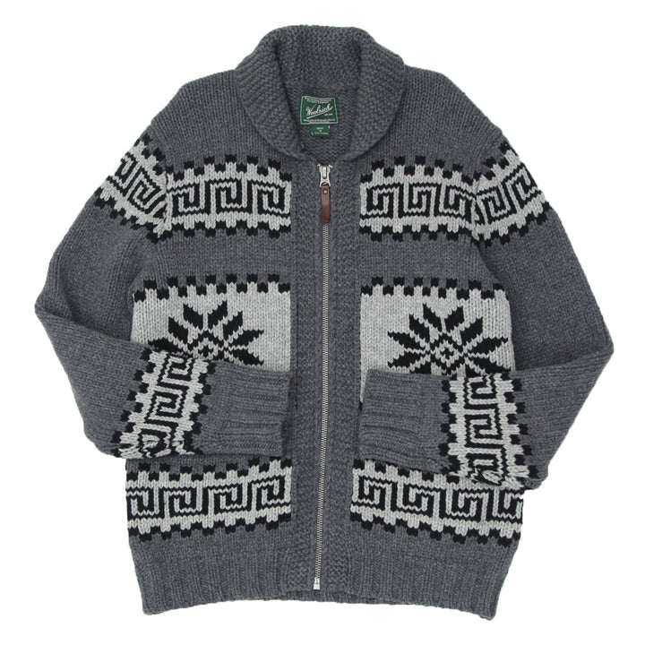 Vintage Woolrich Lambs Wool Full Zip Knitted Sweater