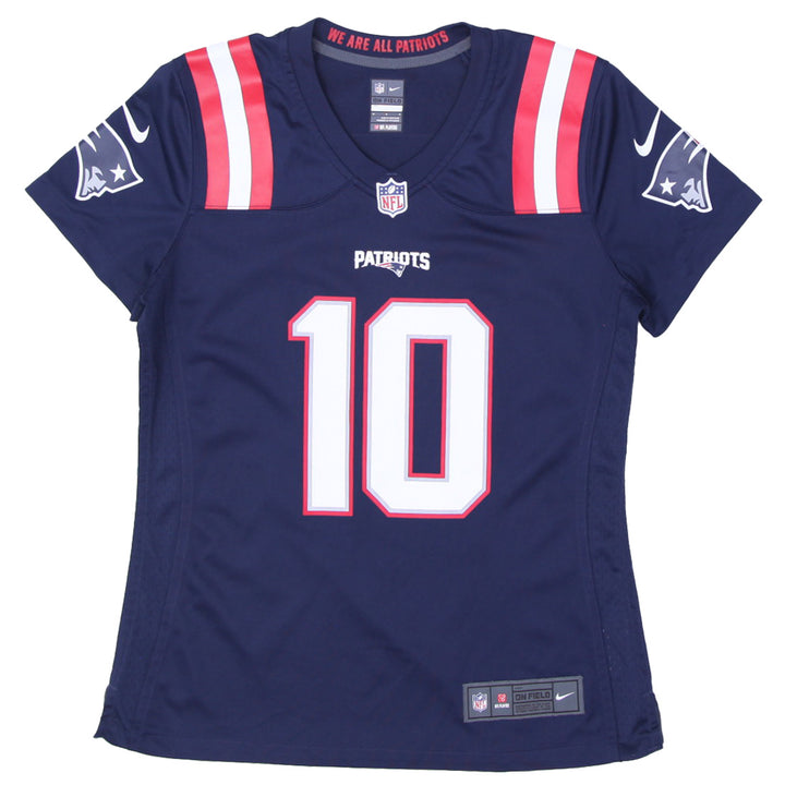 Ladies Nike Mac Jones Navy New England Patriots Player Jersey