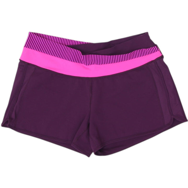 Y2K Ladies Lululemon Purple Stretch Athletic Shorts Size 12 | Migration_Shorts | Fashion Rerun