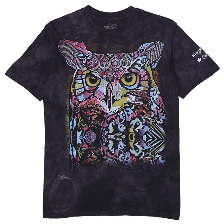 Mens The Mountain Russo Owl By Artist Dean Russo T-Shirt