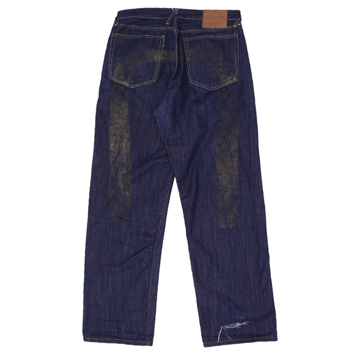 Y2K Evisu 100% Cotton Button Fly Jeans