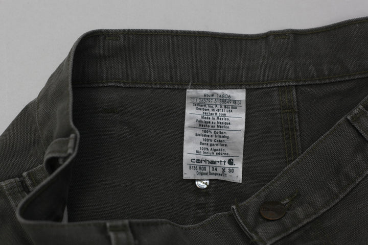 Mens Carhartt B 136 MOS Double Knee Pants