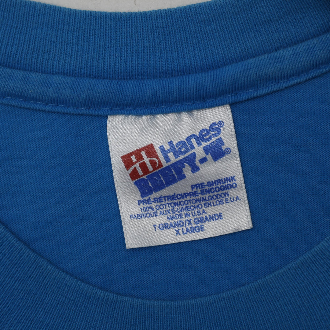 Vintage Hanes 90s NASA Kennedy Space Center 1990 Blue T-Shirt Size XL USA Made | Migration_T-Shirts - Back Vi | Fashion Rerun