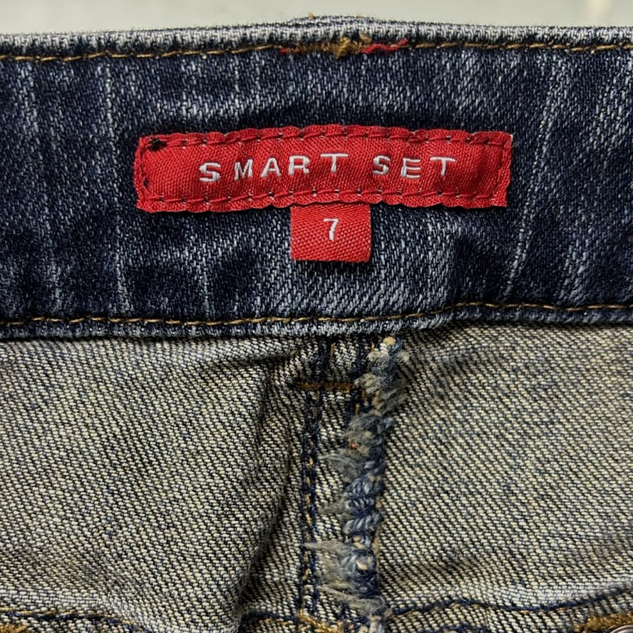 Y2K Ladies Smart Set Denim Skirt Size 7