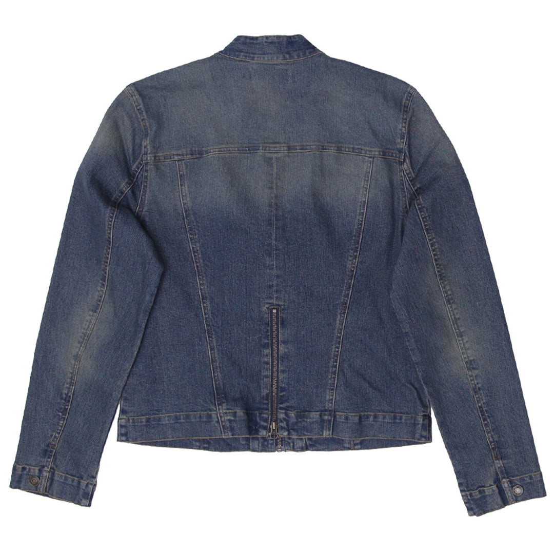 Y2K Ladies Full Zip Denim Jacket - Fashion Rerun Vintage Migration_Jacket