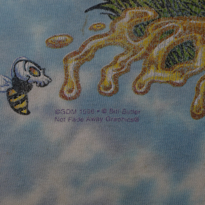 Vintage 1996 Grateful Dead Honey Bear Sunflower Tie-Dye T-Shirt XL Made In USA
