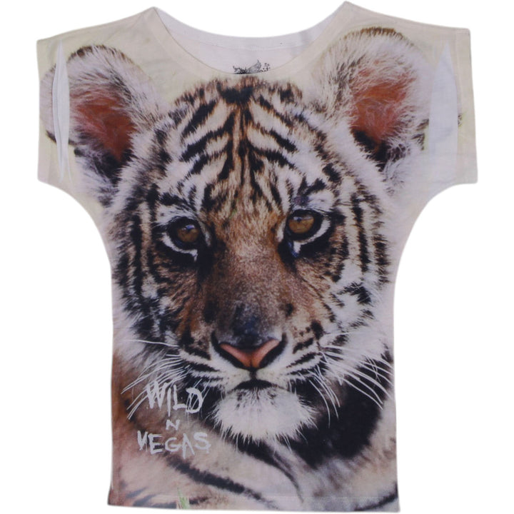 Y2K Ladies Debbutante Tiger Graphic T-Shirt Size 6X