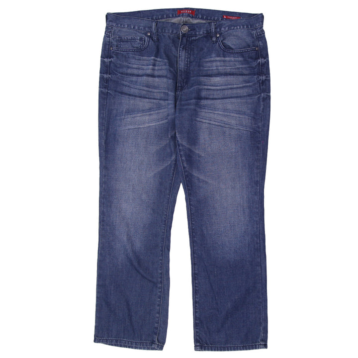 Mens Guess Regular Straight Crescent Fit Jeans