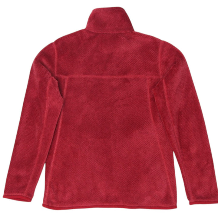 Ladies Patagonia Fleece Pullover Red Warm Cozy Winterwear | Migration_Fleece - Side View | Fashion Rerun