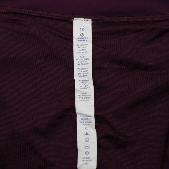 Ladies Lululemon Speed Up Low Rise Lined Short Size 10