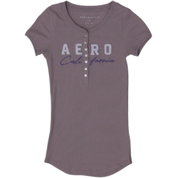 Y2K Ladies Aeropostale California Brown Graphic T-Shirt Size S | Migration_Y2K Tops | Fashion Rerun