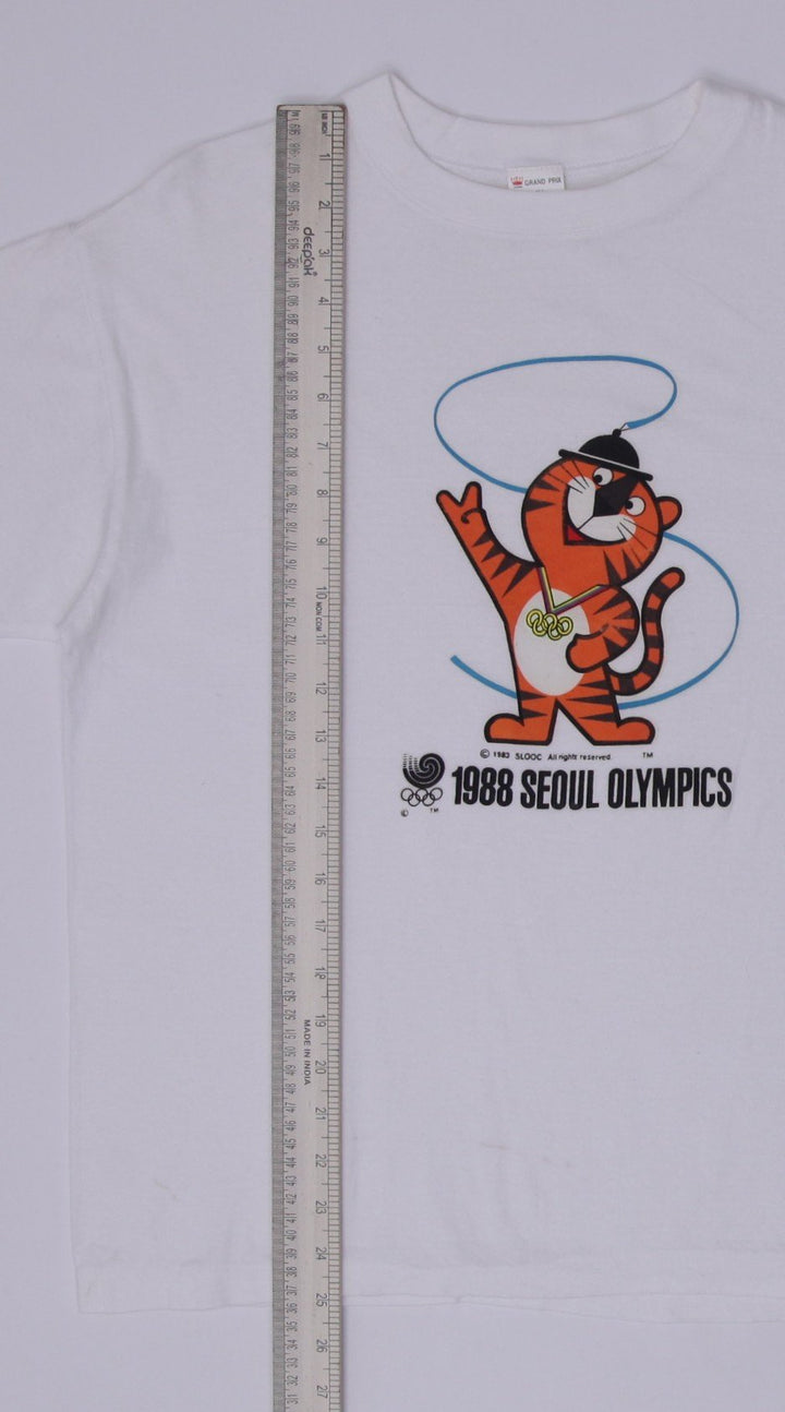 Vintage 1988 Grand Prix Seoul Olympics Graphic T-Shirt Size XL
