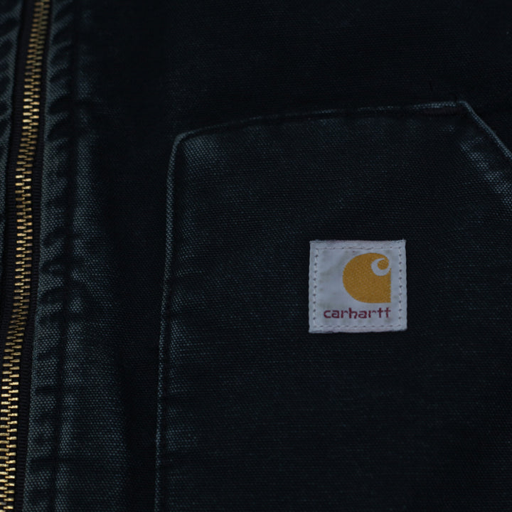 Vintage Carhartt Quilted Lined Work Vest Black - Fashion Rerun Vintage Migration_Jacket