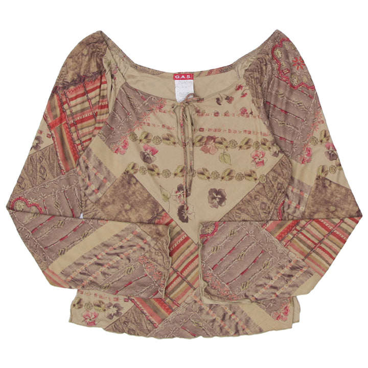 Y2K Floral Long Sleeve Top - Fashion Rerun Vintage Migration_Tops