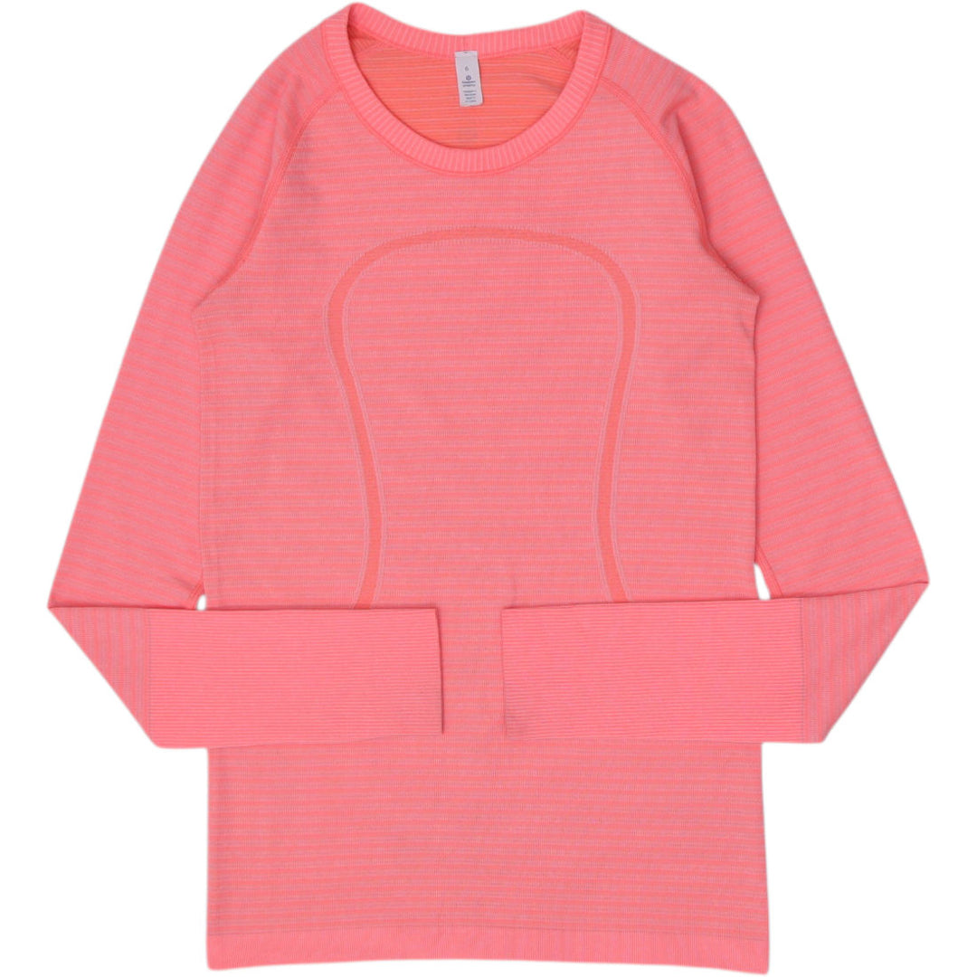 Ladies Lululemon Swiftly Tech Long Sleeve Crew Top Size 6