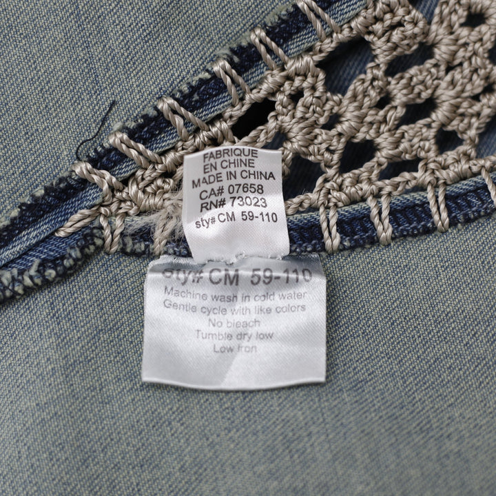 Crochet Detail Denim Jacket Size S | Migration_Jackets - View 6 | Fashion Rerun