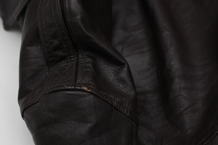 Vintage Cooper A-2 U.S Air Force Flight Goatskin Leather Jacket Made In USA