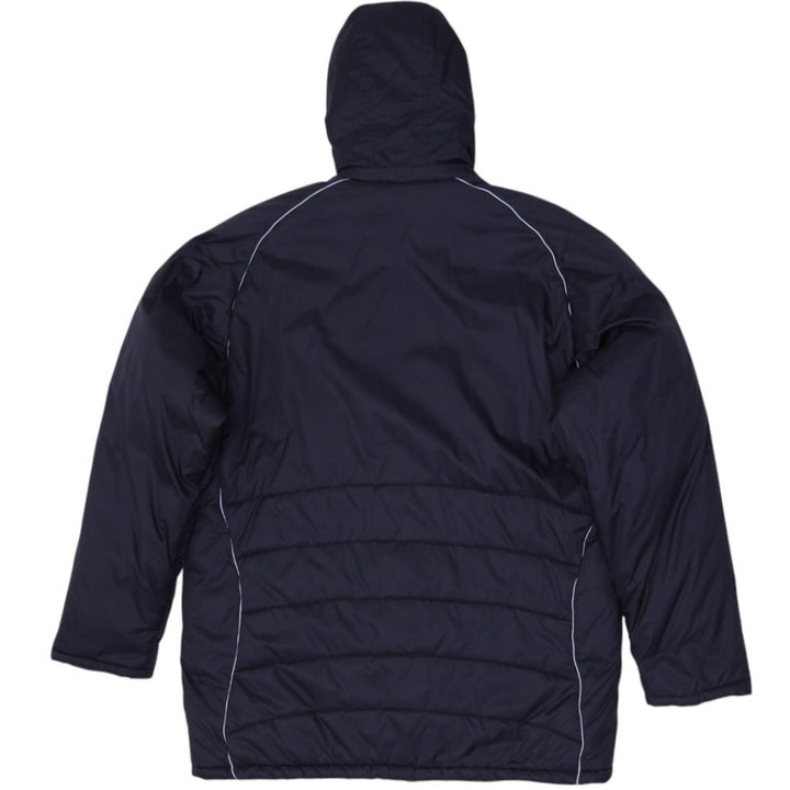 Vintage Mens Adidas Puffer Jacket Black Newcastle United Logo Hooded