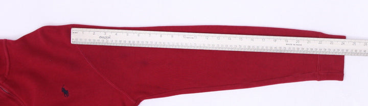 Vintage Mens Polo by Ralph Lauren Red Casual Warm 1/4 Zip Sweater Size S | Migration_Knitwear & Sweaters - Vi | Fashion Rerun