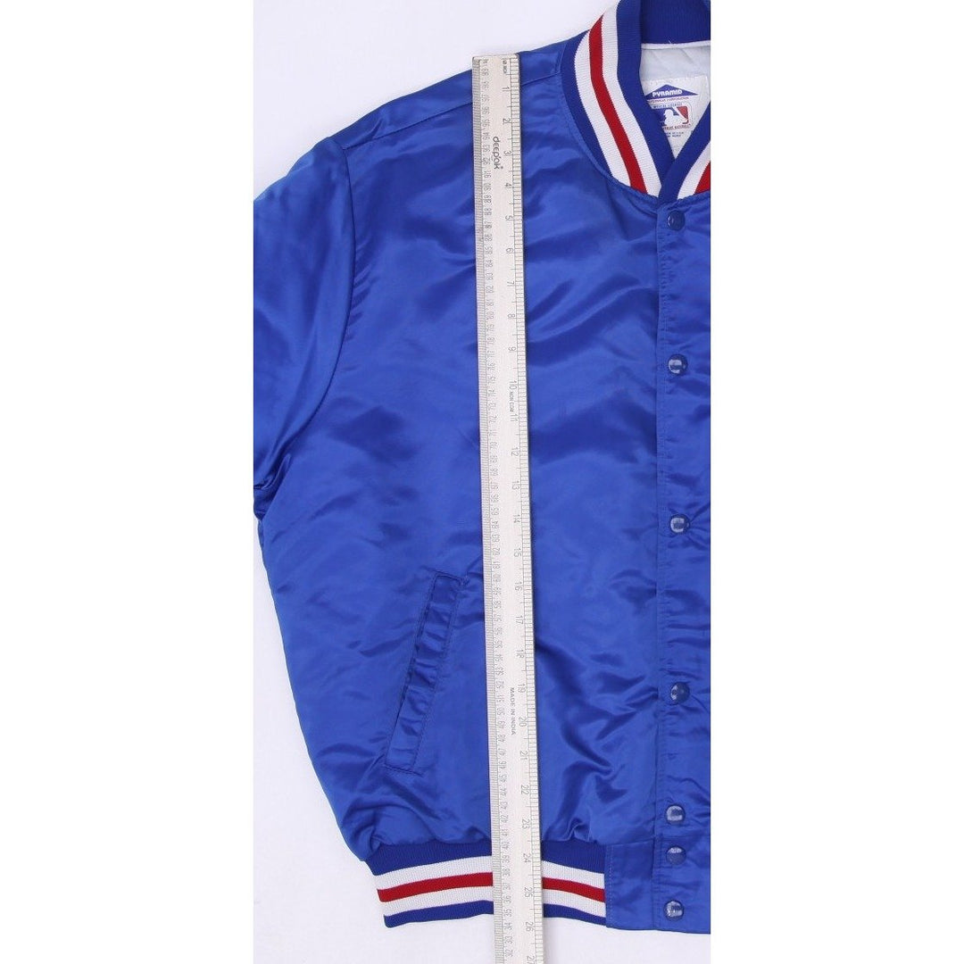Vintage 1990s Chicago Cubs MLB Satin Jacket XL Made In USA | Migration_Jackets - View 7 | Fashion Rerun