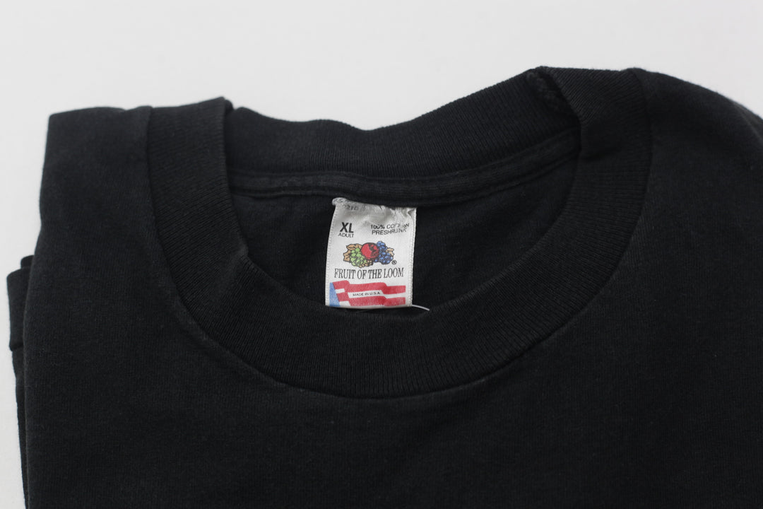 Vintage Chicago Bulls Back To Back To Back Champion T-Shirt S.Stitch Made in USA XL