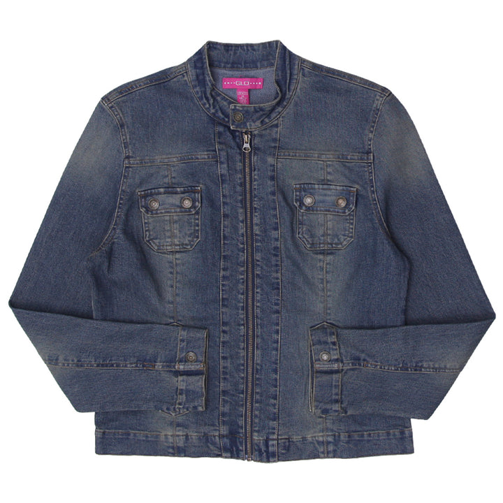 Y2K Ladies Full Zip Denim Jacket - Fashion Rerun Vintage Migration_Jacket