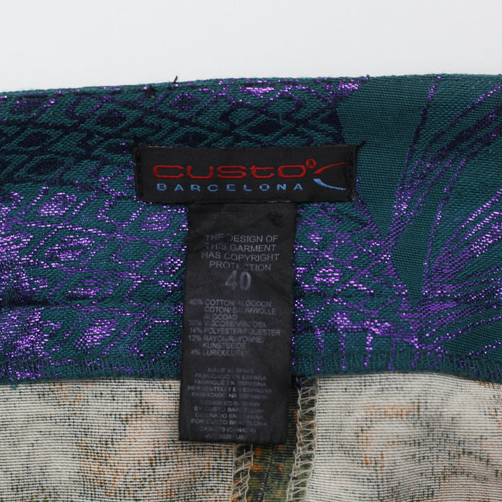 Y2K Ladies Custo Barcelona Abstract Pattern Skirt Size 40 | Migration_Skirts - Back View | Fashion Rerun
