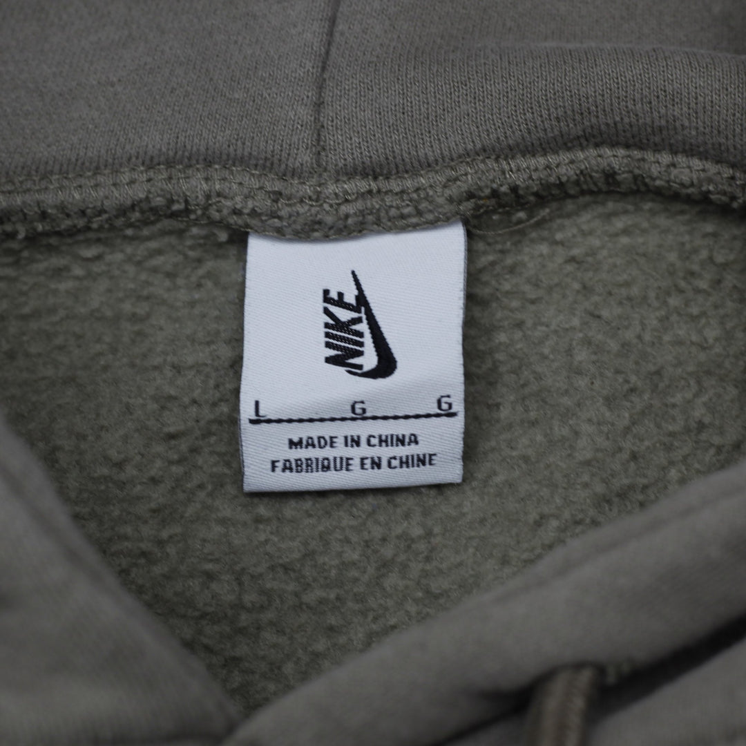 Mens Nike Mini Swoosh Earth Tone Khaki Olive Pullover Hoodie