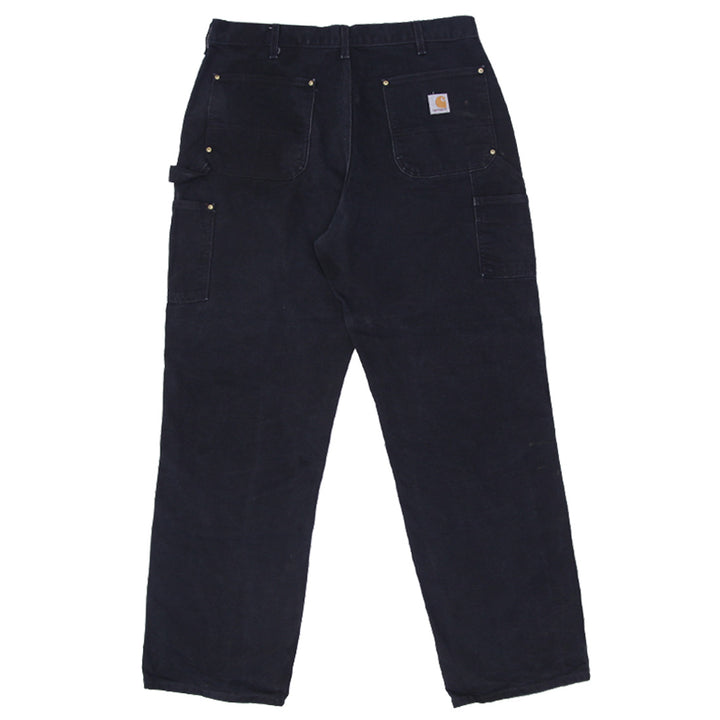 Mens Carhartt B01-BLK Loose Original Fit Double Knee Carpenter Pants Made In USA - Fashion Rerun Vintage Migration_Pants