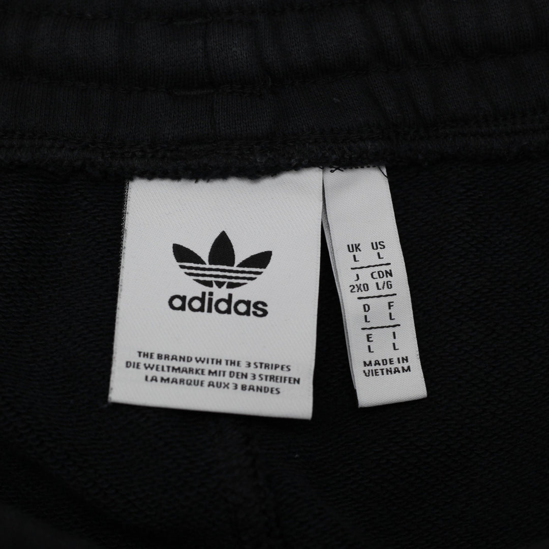 Mens Adidas Originals Big Trefoil Outline Sweat Shorts Black GE0821 Size L
