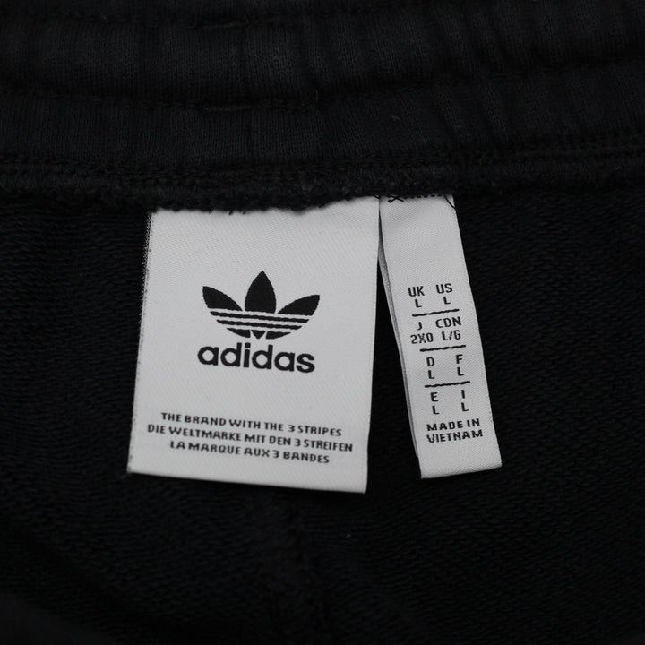 Mens Adidas Originals Big Trefoil Outline Sweat Shorts Black GE0821 Size L