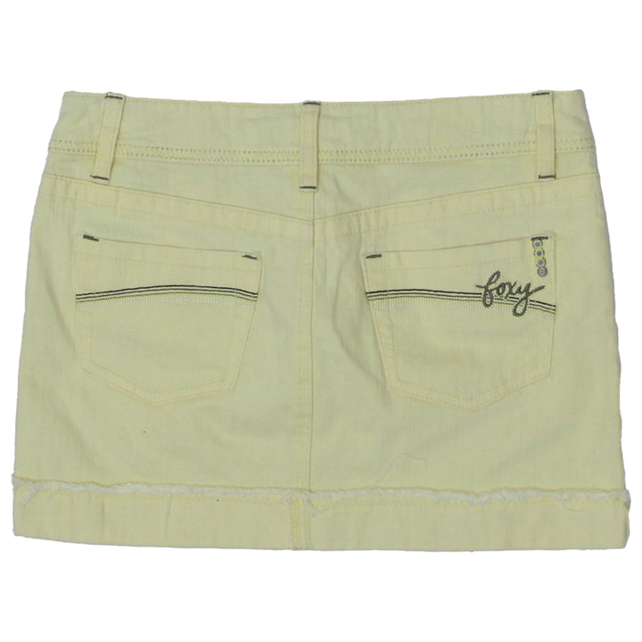 Y2K Foxy Jeans Yellow Denim Mini Skirt - Fashion Rerun Vintage Migration_Skirt