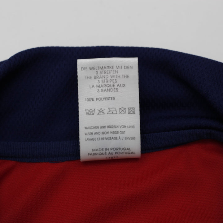 Vintage Mens 90s Adidas FC Bayern Munich Jersey Red Soccer Logo Opel