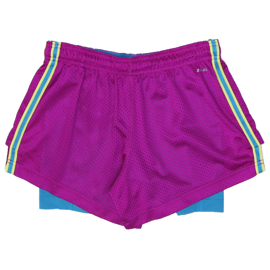 Ladies Embroidered Nike Logo With Inner Mesh Sports Shorts