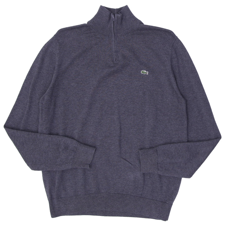 Casual & sporty style Mens Lacoste Quarter Zip Long Sleeve Sweater
