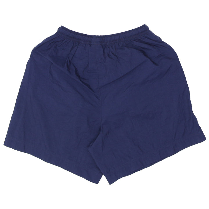 90's Vintage Nike Swoosh Embroidered Nylon Shorts Navy Blue Boys Youth - Fashion Rerun Vintage Migration_Shorts