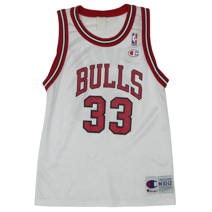 Vintage Champion NBA Chicago Bulls Pippen 33 Basketball Jersey Youth
