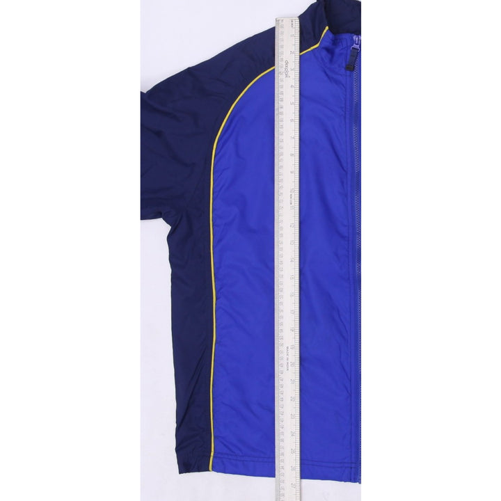 Vintage Youth Boys Nike Windbreaker Jacket Blue Yellow Piping Sportswear L | Migration_Jackets - View 7 | Fashion Rerun