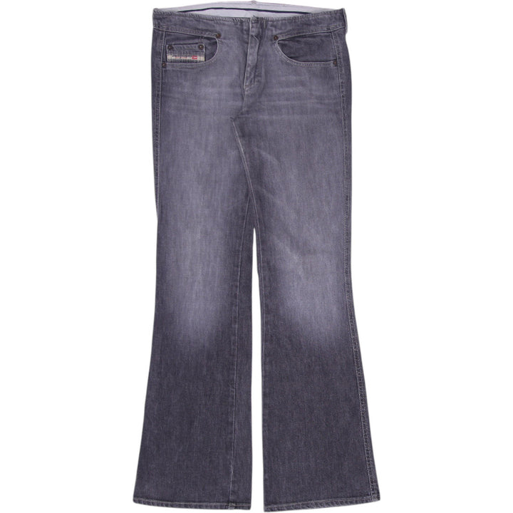 Y2K Ladies Diesel Bootcut Jeans Gray Denim Distressed Size 28