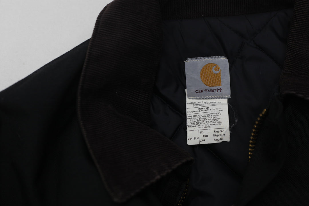 Vintage Carhartt C14 BLK Black Barn Chore Logo Jacket | Migration_Jacket UAENAT20 - Back View | Fashion Rerun