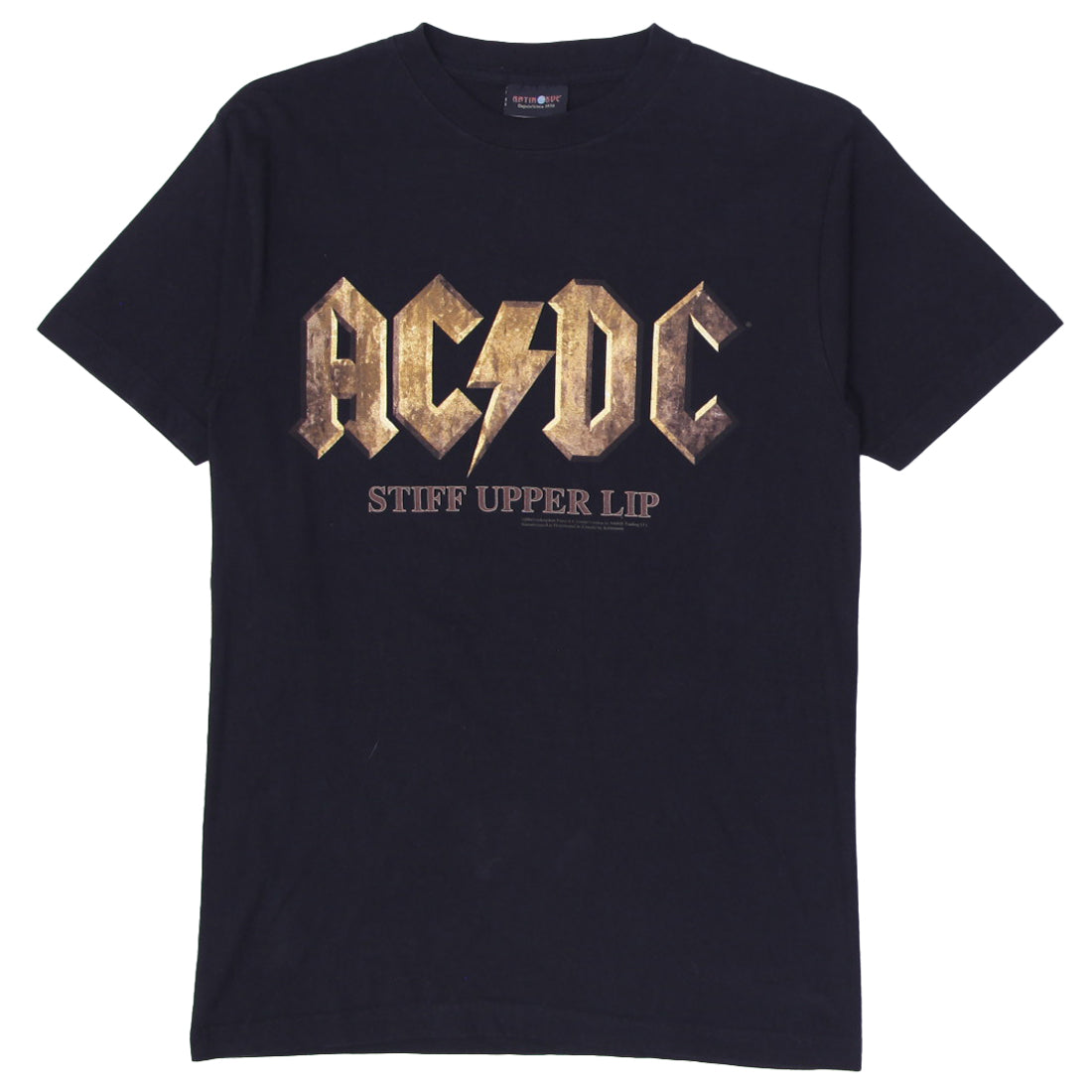 Shop Vintage Artimonde AC DC STiff Upper Lip Black T-Shirt