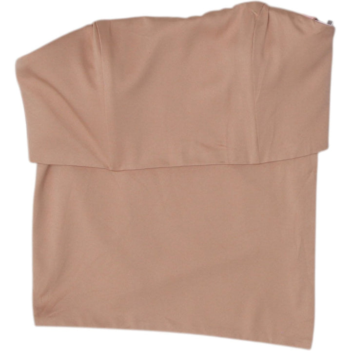 Y2K Ladies Elegant Stylish Beige Strapless Top Size XS | Migration_Tops | Fashion Rerun