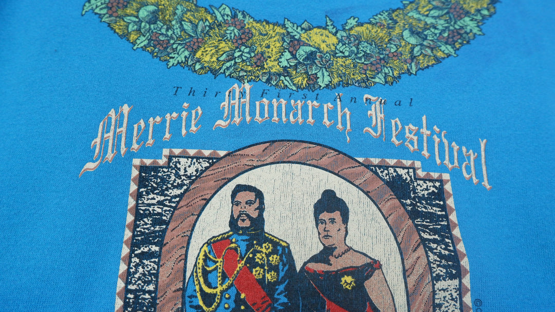 Vintage Merrie Monarch Festival Hilo Hawaii Sweatshirt Jerzees